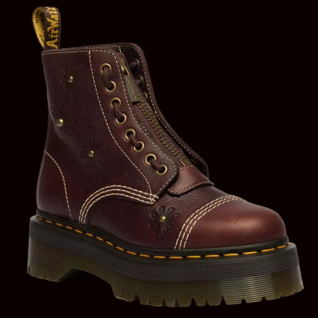 Dr Martens - Sinclair Brown Grizzly Flower Boots