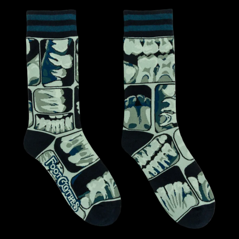 Foot Clothes - Too Cool for Flossing X Ray Crew Socks