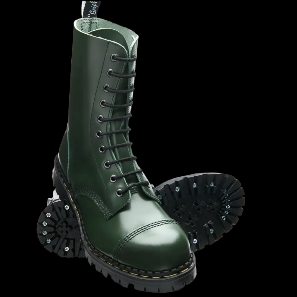 Gripfast - 10 Eyelet Green Steel Toe Cap Derby Boot