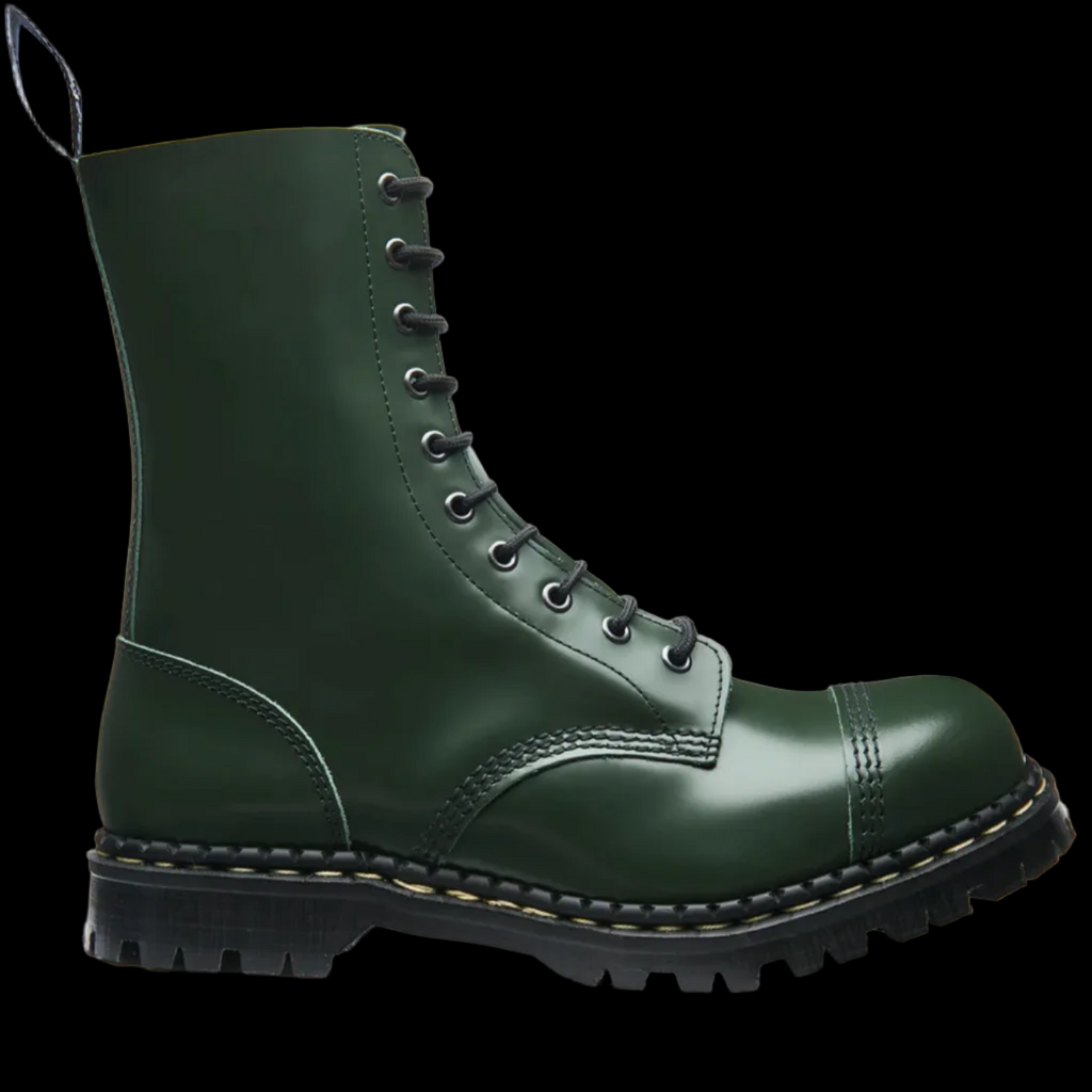 Steel Cap Riding Boot Gripfast - 10 Eyelet Green Steel Toe Cap Derby Boot | Vixens and Angels