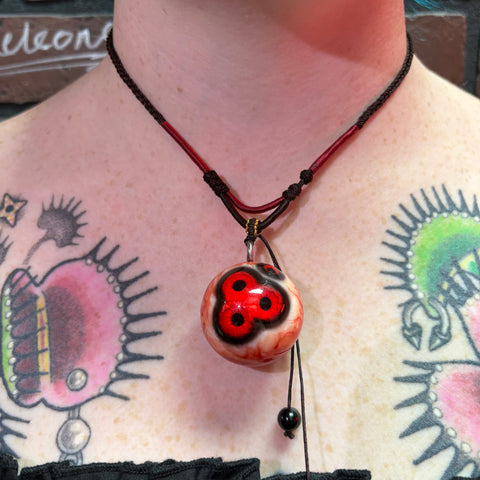 LKbird - Red Multi Pupil Eyeball Pendant