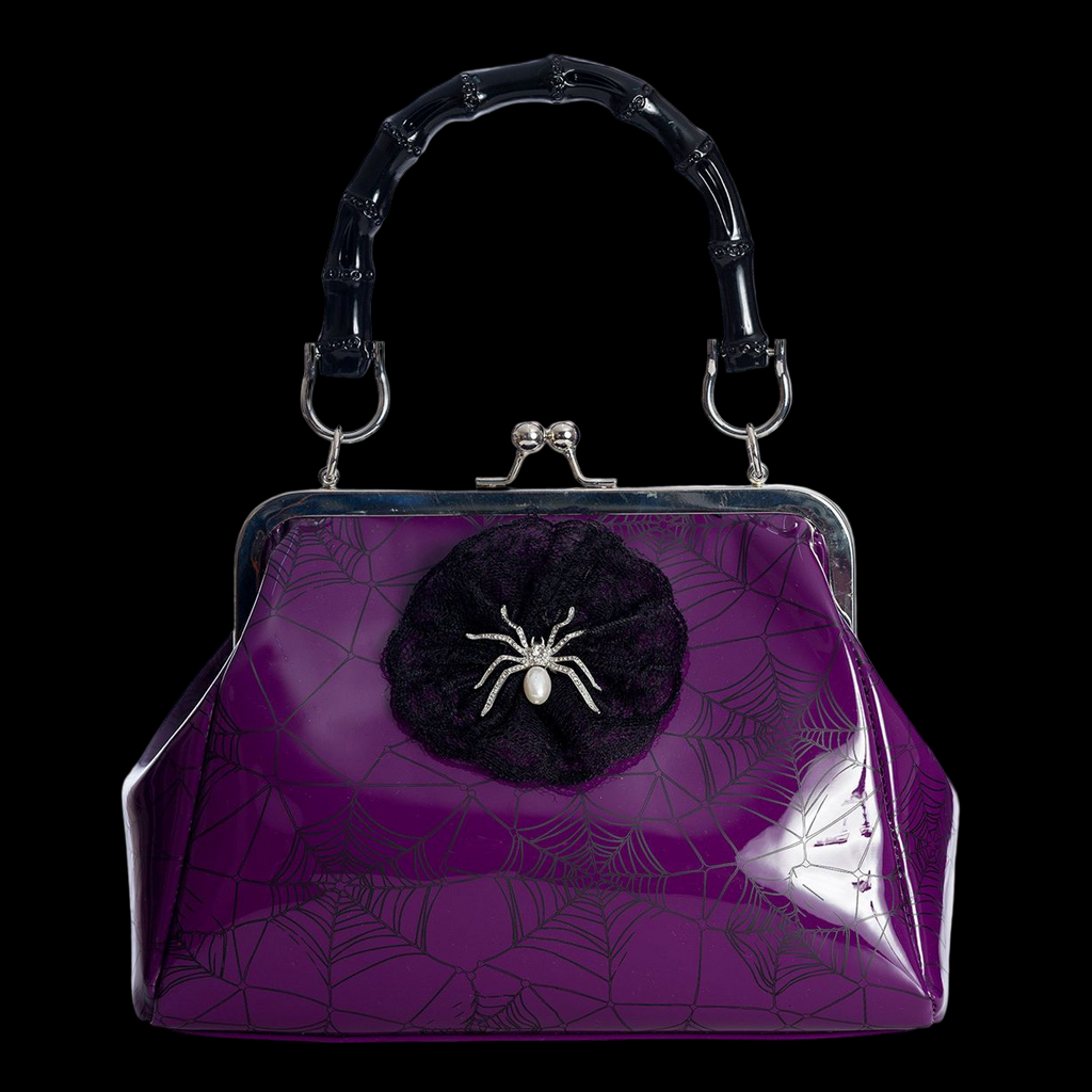 Banned - Purple Killian Spider Handbag