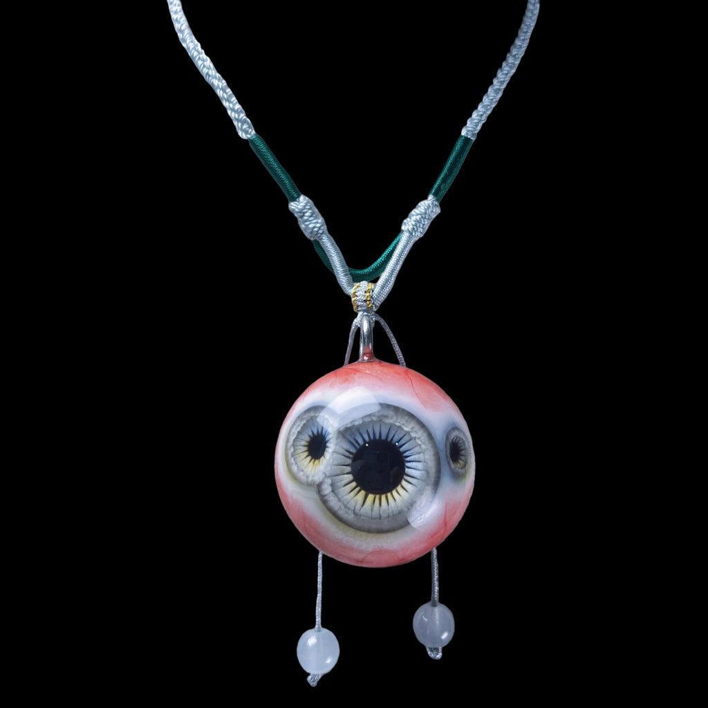 LKbird - Blue/Gray multi pupil "The Oracle" Eye pendant