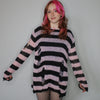 Vampire Freaks - Distressed Striped Sweater