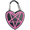 Too Fast - Pink Pentagram Heart Handbag