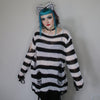 Vampire Freaks - Distressed Striped Sweater