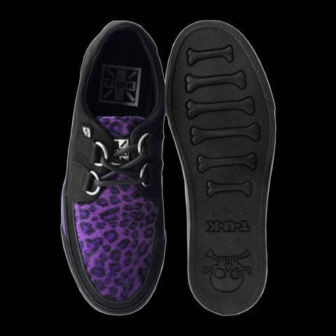 TUK - Purple Leopard D-Ring Creeper Sneaker