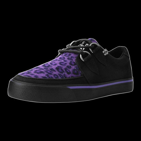 TUK - Purple Leopard D-Ring Creeper Sneaker