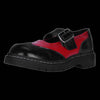 TUK - Black & Red Wingtip Mary Jane Shoe