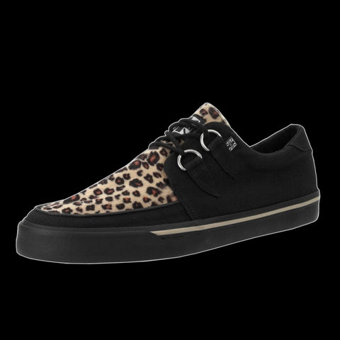 TUK - Leopard Print Suede D-Ring VLK Creeper Sneaker Shoe
