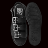 TUK - Black 3-Buckle Mondo Sandal