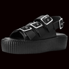 TUK - Black 3-Buckle Mondo Sandal