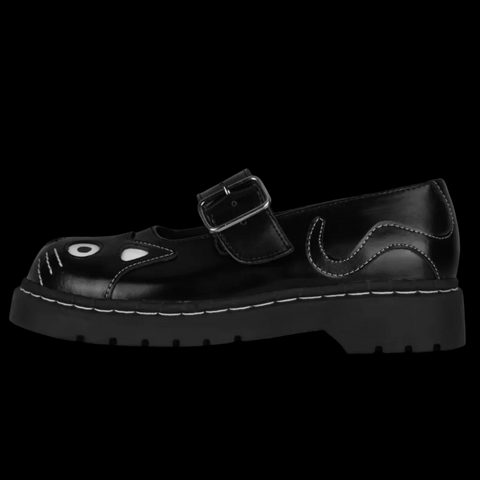 TUK - Black Kitty Mary Jane Shoe