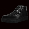 TUK - Black vegan 3 Buckle Pointed Creeper Boot