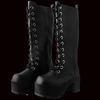 TUK - Distressed Knee-High Nosebleed Boot