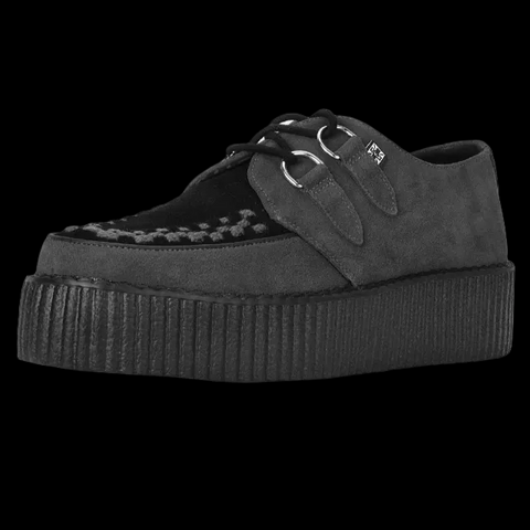 TUK - Grey & Black Suede Viva Mondo Creeper