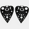 Too Fast - Mystical Ouija Planchet Hoop Earrings