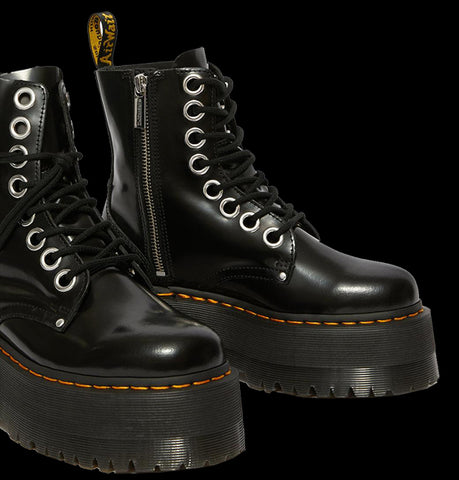 Dr. Martens - JADON MAX BLACK PLATFORM BOOTS