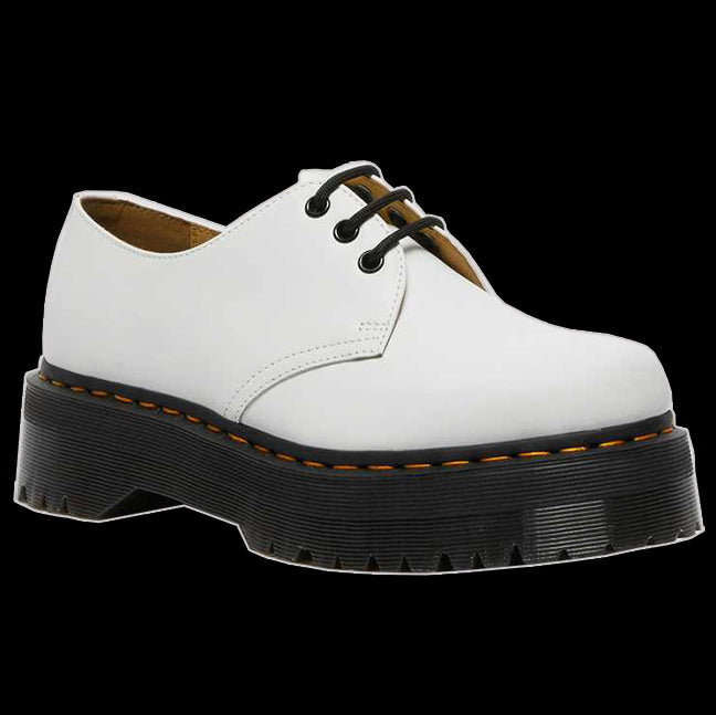 Junior 1461 Leather Lace Up Shoes in White
