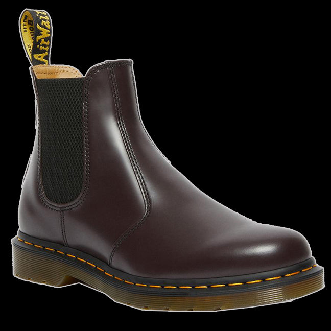 Dr Martens 2976 Burgundy Smooth Leather Chelsea Boots at FashioNation  Vixens and Angels