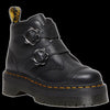 Dr Martens - Black Devon Flower Buckle Boot