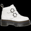 Dr Martens - White Devon Flower Buckle Boot