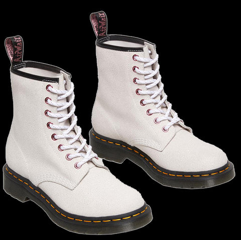 Dr Martens - 1460 White Bejewelled Leather Boots