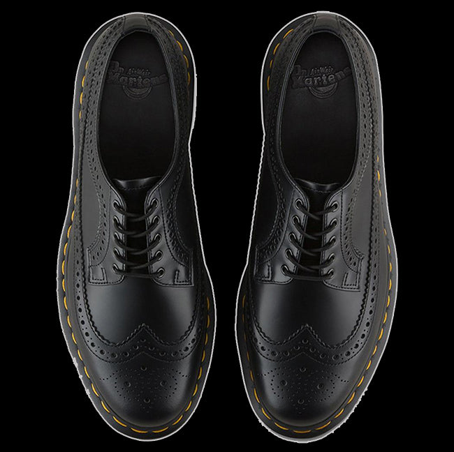 Yellow Stitching Dr Martens - 3989 Black Wingtip Yellow Stitch at FashioNation Denver ...