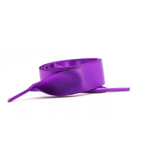 8 Eyelet Purple Ribbon Laces (120 cm / 47 in)