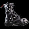 Angry Itch - 10 Hole 3 Strap Bondage Leather Steel Toe Boot