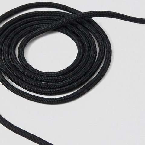 14-20 Eyelet Black Round Laces (240 cm / 95 in)