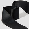 8-10 Eyelet Black Ribbon Laces (140 cm / 55 in)