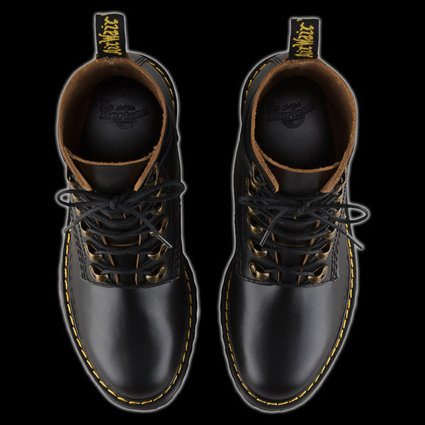 Dr Martens Black Leona Vintage Heeled Boot 22601001 | Vixens Dr Martens Black Leona Vintage Heeled Boot 22601001 | Vixens