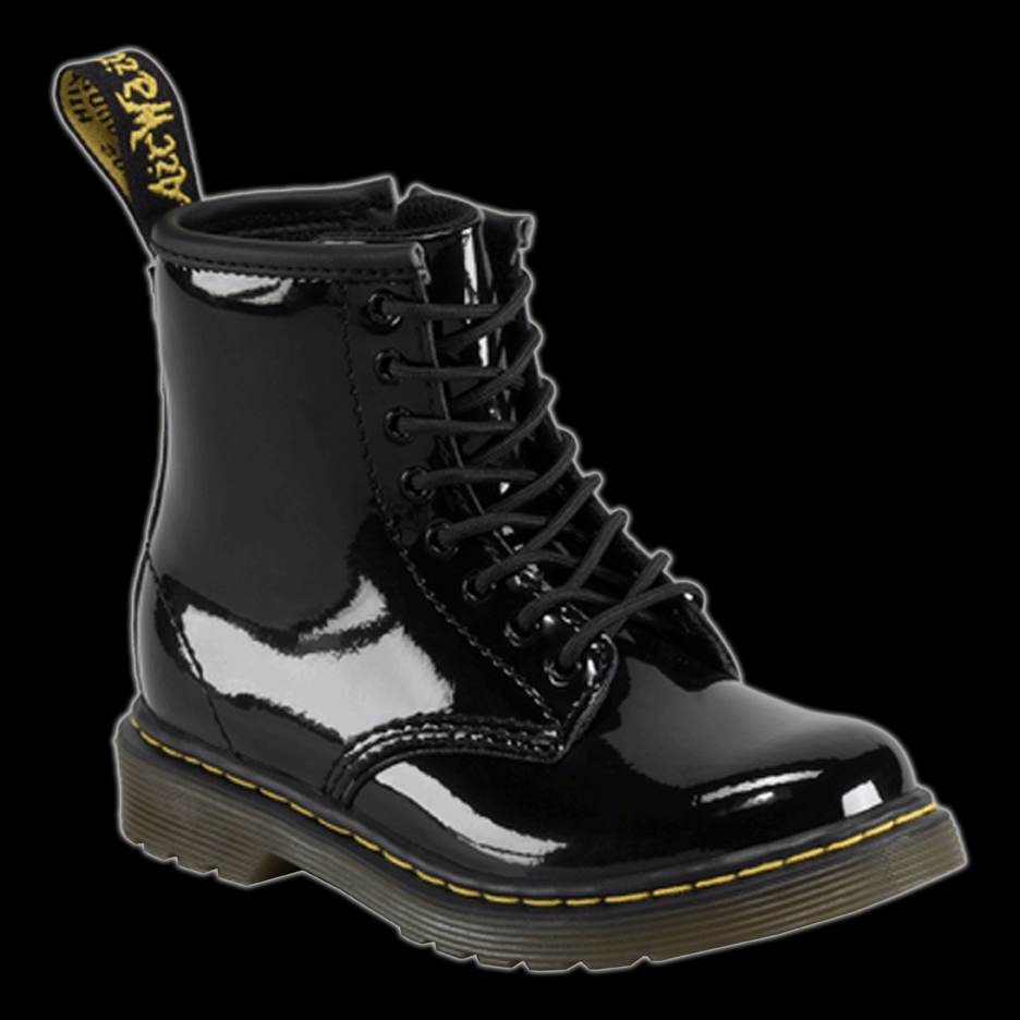 Dr Martens - Toddler 8 Eyelet Black Patent Leather Boot