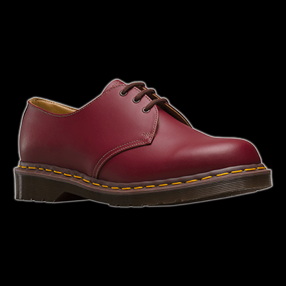 Dr Martens - 3 Eyelet Vintage Oxblood Shoe Made In England Dr Martens - 3 Eyelet Vintage Oxblood Shoe Made In England