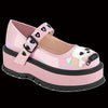 Demonia - Pink Slacker MJ Platform Shoe