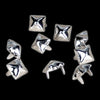 Funk Plus - Silver 1/2 Inch Pyramid Studs